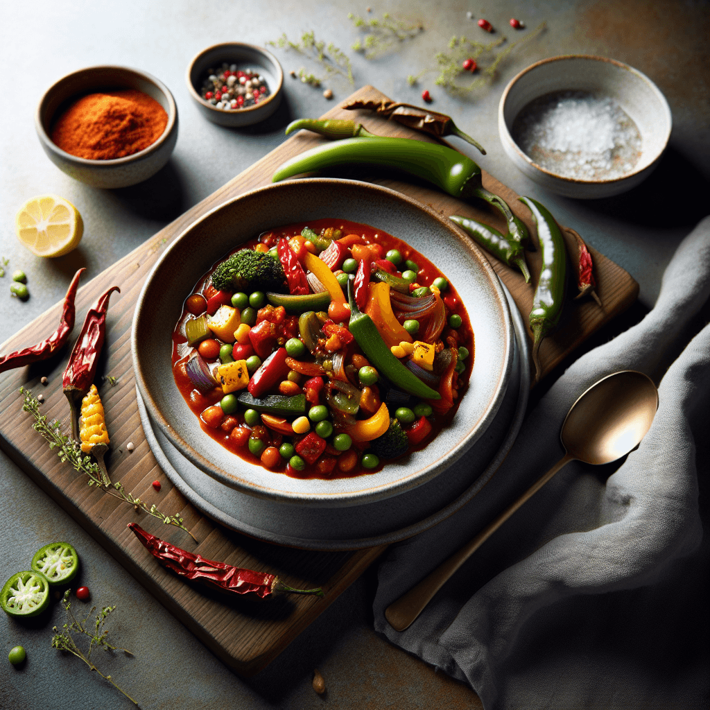 Buntes Gemüse-Chili