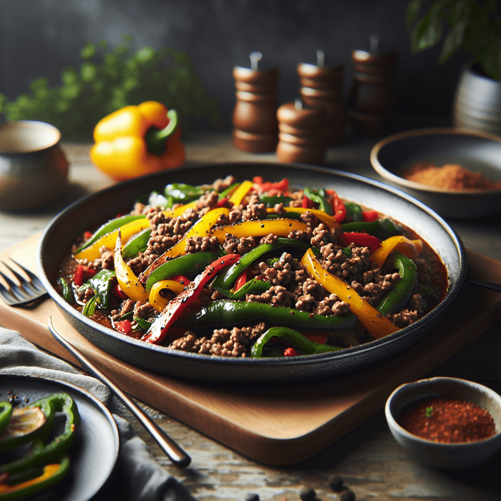 Hackfleisch-Paprika-Pfanne