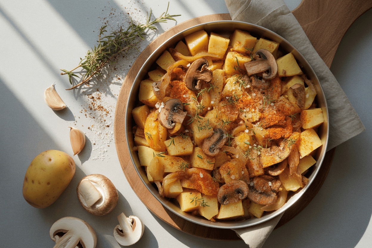 Kartoffel-Pfanne mit herzhaftem Geschmack