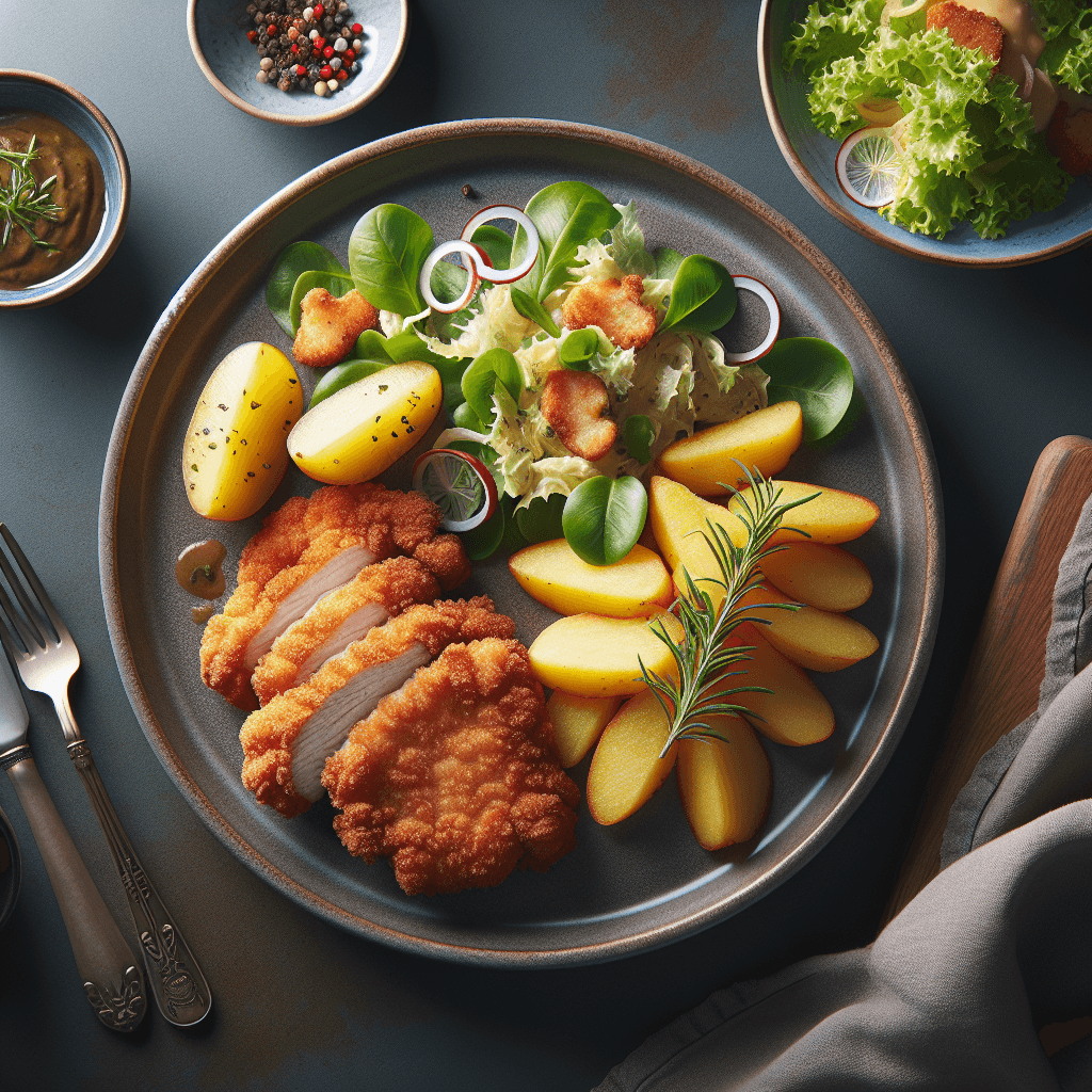 Klassisches Wiener Schnitzel mit Kartoffel-Vogerlsalat