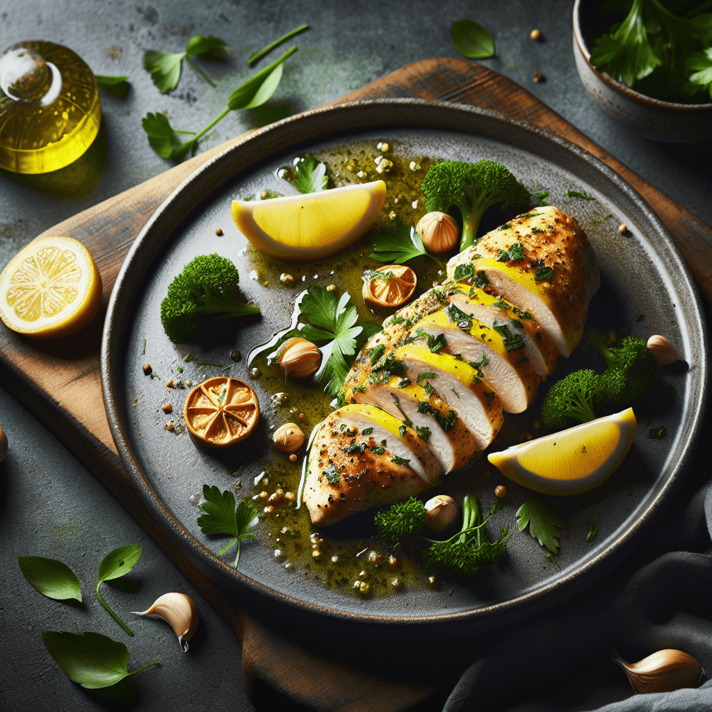 Zitronen-Petersilie Hähnchenbrust